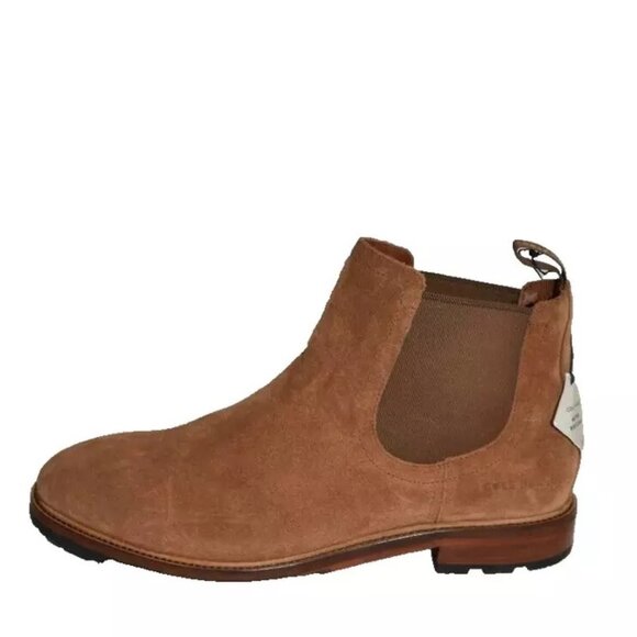 New! Cole Haan Men\'s Berkshire Suede Chelsea Boot Sz 8.5 M Leather C37578 DD406 main image 6